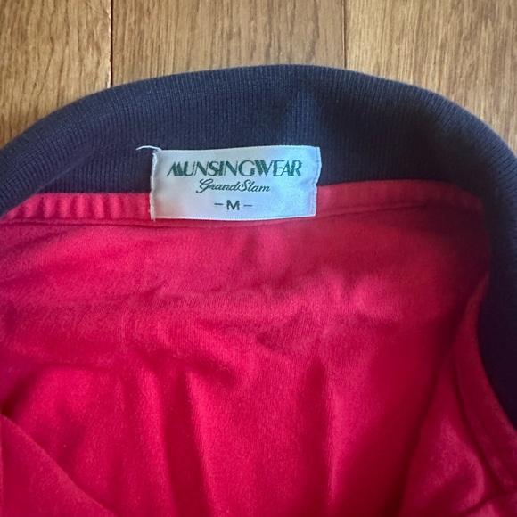 Vintage 90s Munsingwear ‘Grand Slam’ Long Sleeve Polo Shirt - Original Penguin - Picture 2 of 2